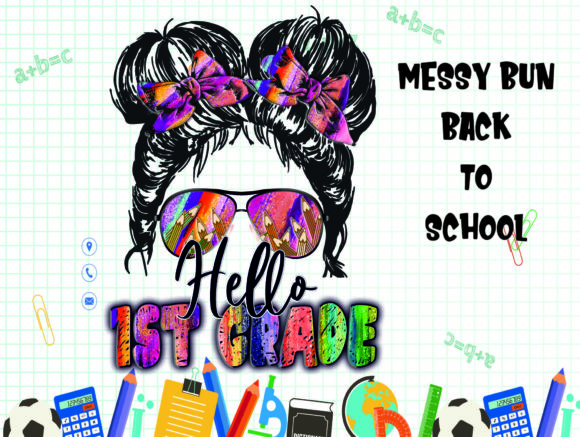 1st-Grade Messy Bun Sublimation: A Creative Solution for Unique Designs