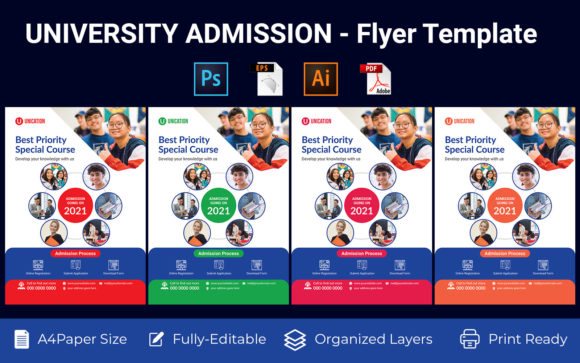 College Admission Promotion Flyer Design