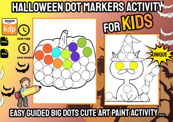 Halloween Dot Markers Activity Book 2