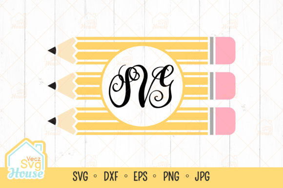 Pencil Name Frame Svg Teacher Monogram: A Creative Solution for Personalized Design