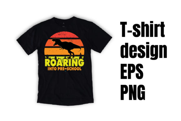 Roaring into the Preschool T-shirt: A Versatile Design for Creative Uses