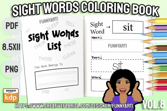 Sight Words for Kids Tracing Book Vol.8: A Must-Have Resource for Early Learners