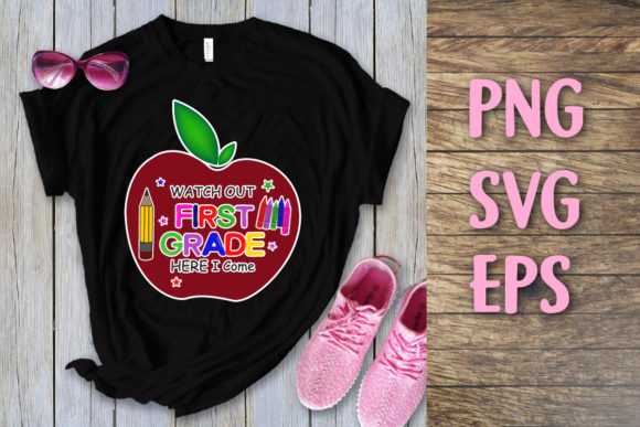 Watch Out 1st Grade Here I Come SVG: A Versatile Design for Modern Print on Demand Businesses